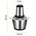 Triturador Elétrico ChefPro 2L Bivolt + Tábua de Madeira Grátis