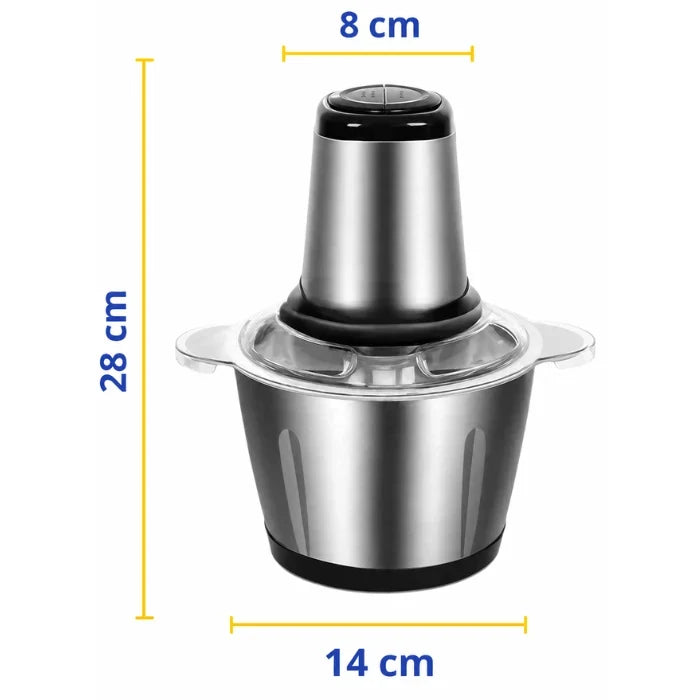 Triturador Elétrico ChefPro 2L Bivolt + Tábua de Madeira Grátis