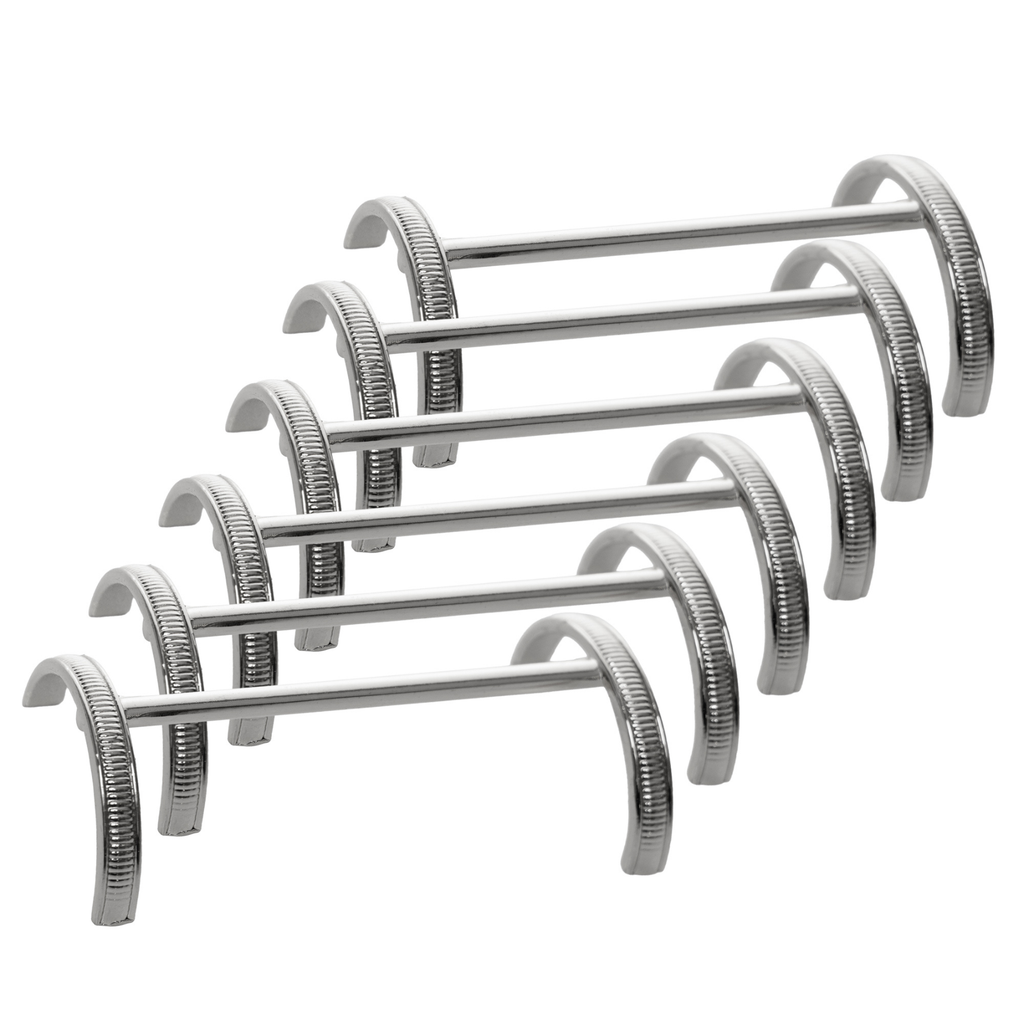 Conjunto 6 Descansos para Talheres Lorena Prateado 8cm