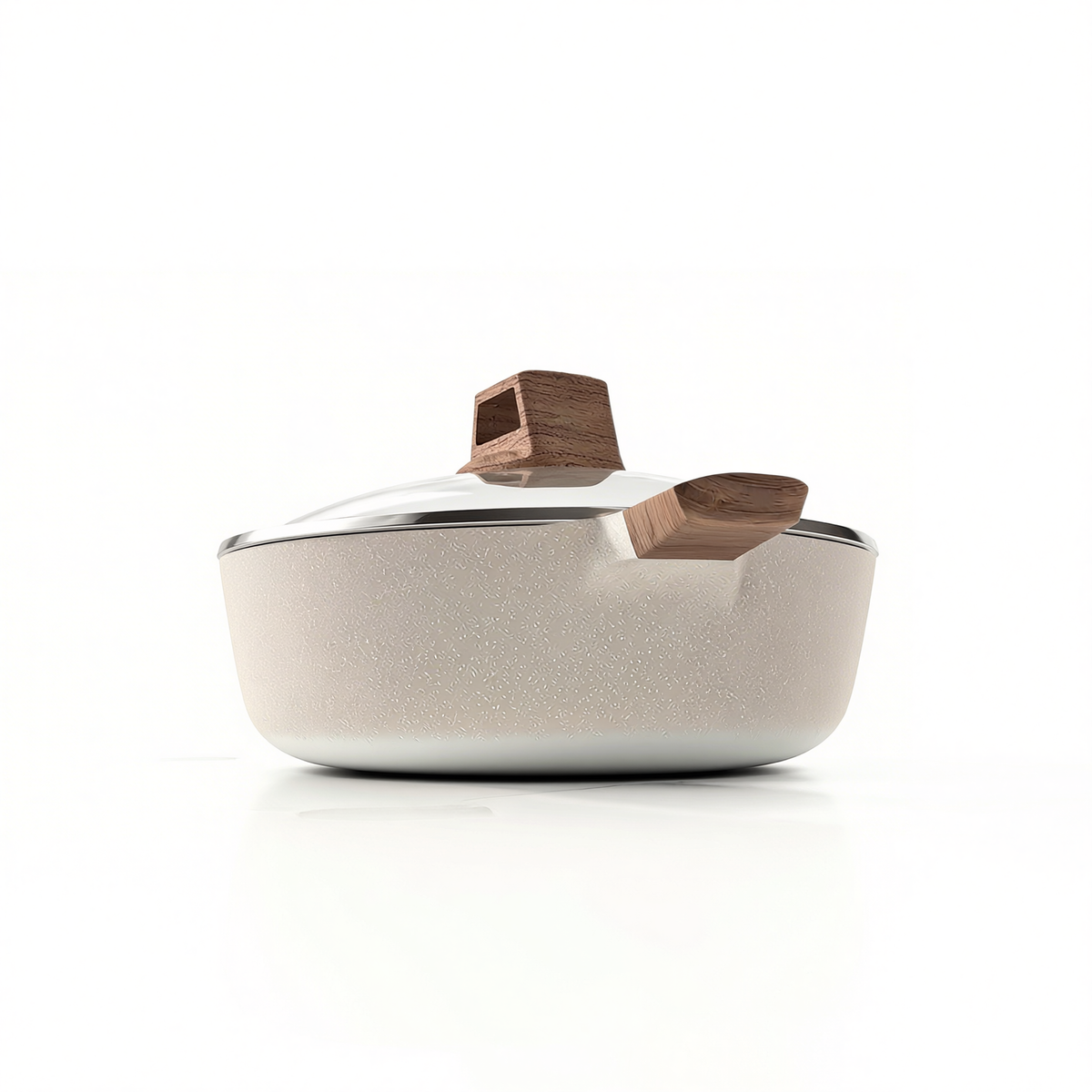Panela Dupla Divisória Antiaderente + Kit Utensílios em Silicone