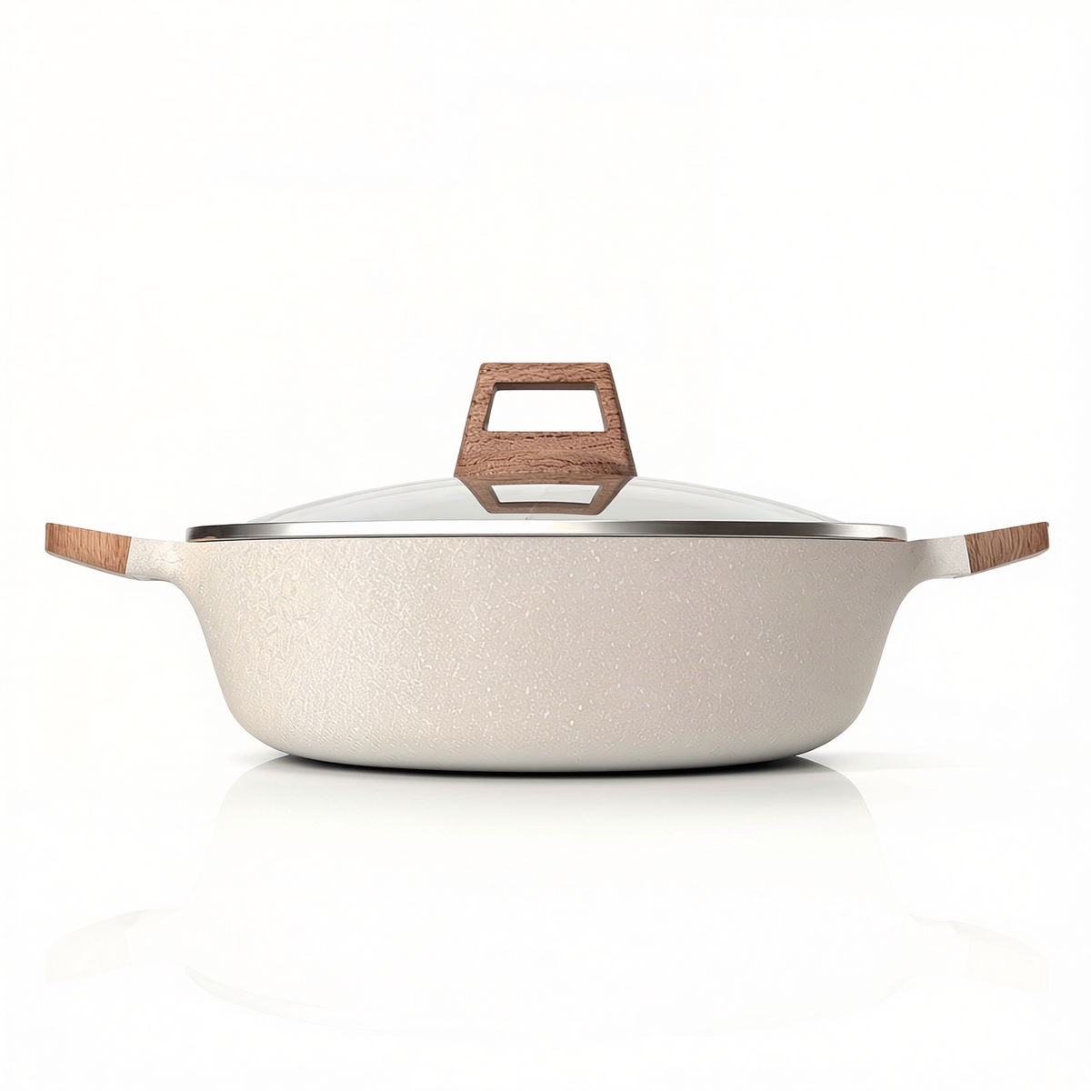Panela Dupla Divisória Antiaderente + Kit Utensílios em Silicone