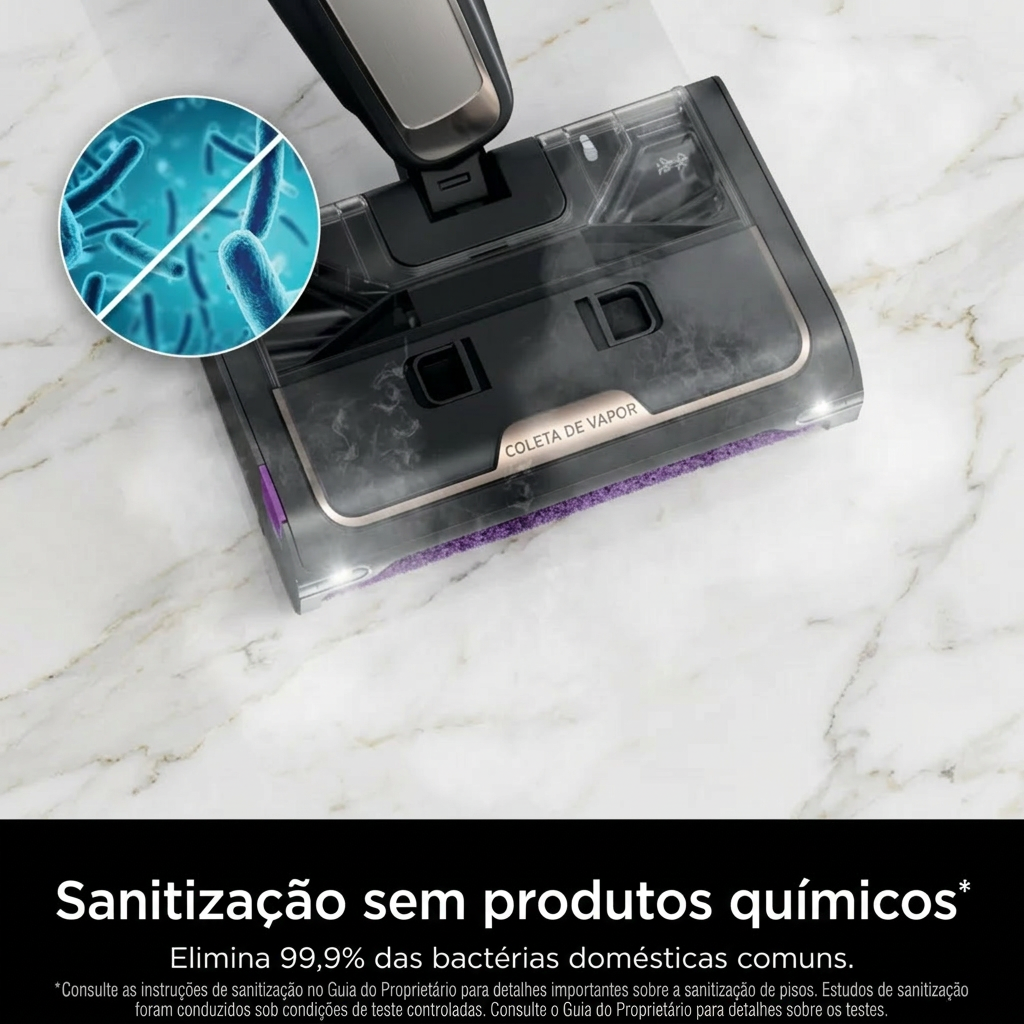Super MOP Elétrico Limpeza 3 em 1 + Rolo Reserva