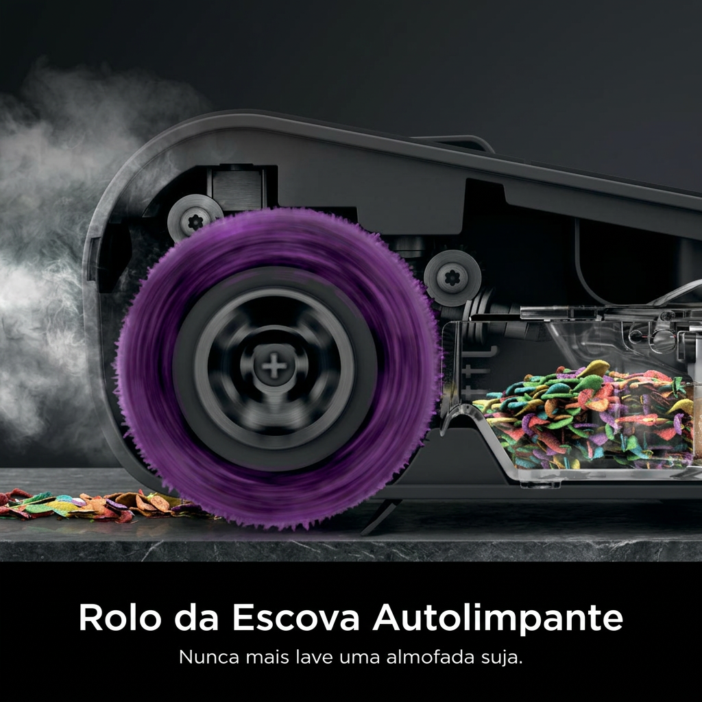 Super MOP Elétrico Limpeza 3 em 1 + Rolo Reserva