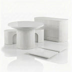 Mesa Expansível Oval Adapt em MDF