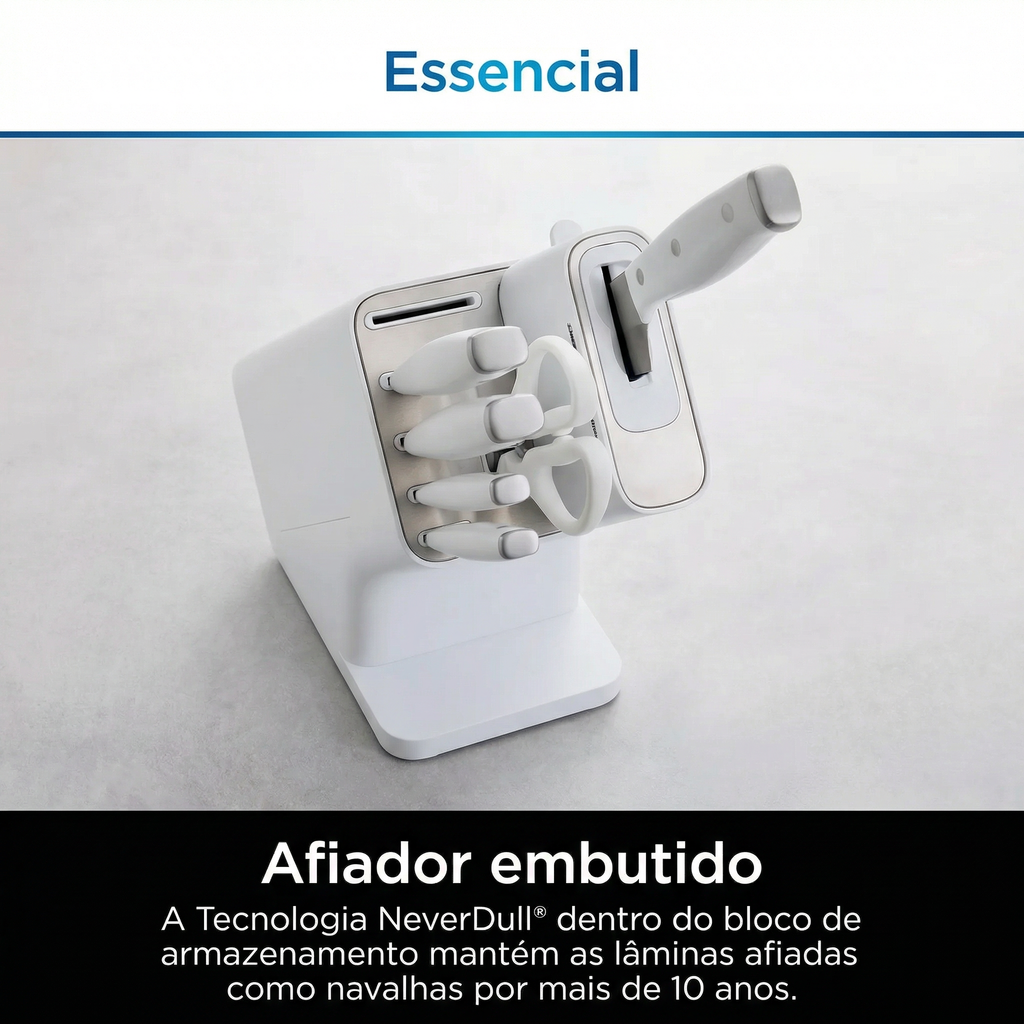 Jogo de Faqueiro com Amolador Semi-Automático