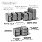 Conjunto de Potes de Armazenamento Air Release