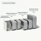 Conjunto de Potes de Armazenamento Air Release