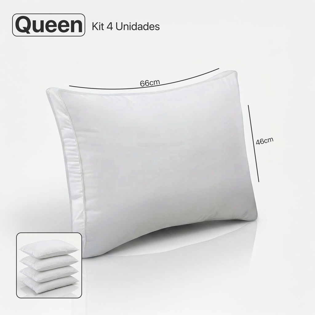 Pack 4 Travesseiros Premium Cloudfiber